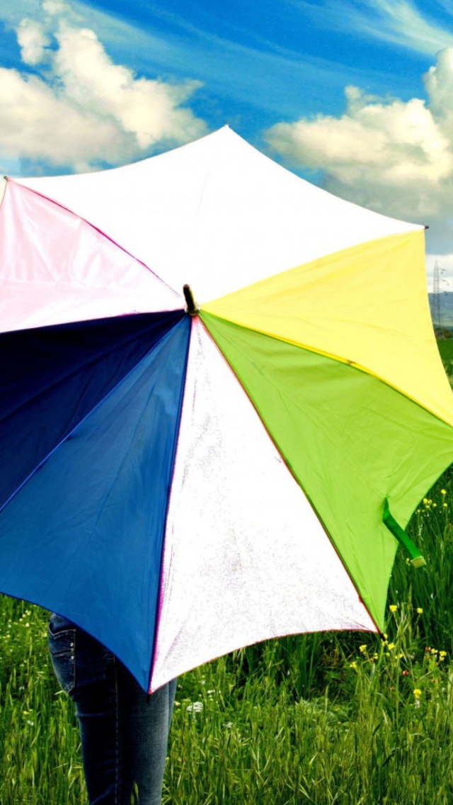 Das Colorful Umbrella Wallpaper 640x1136