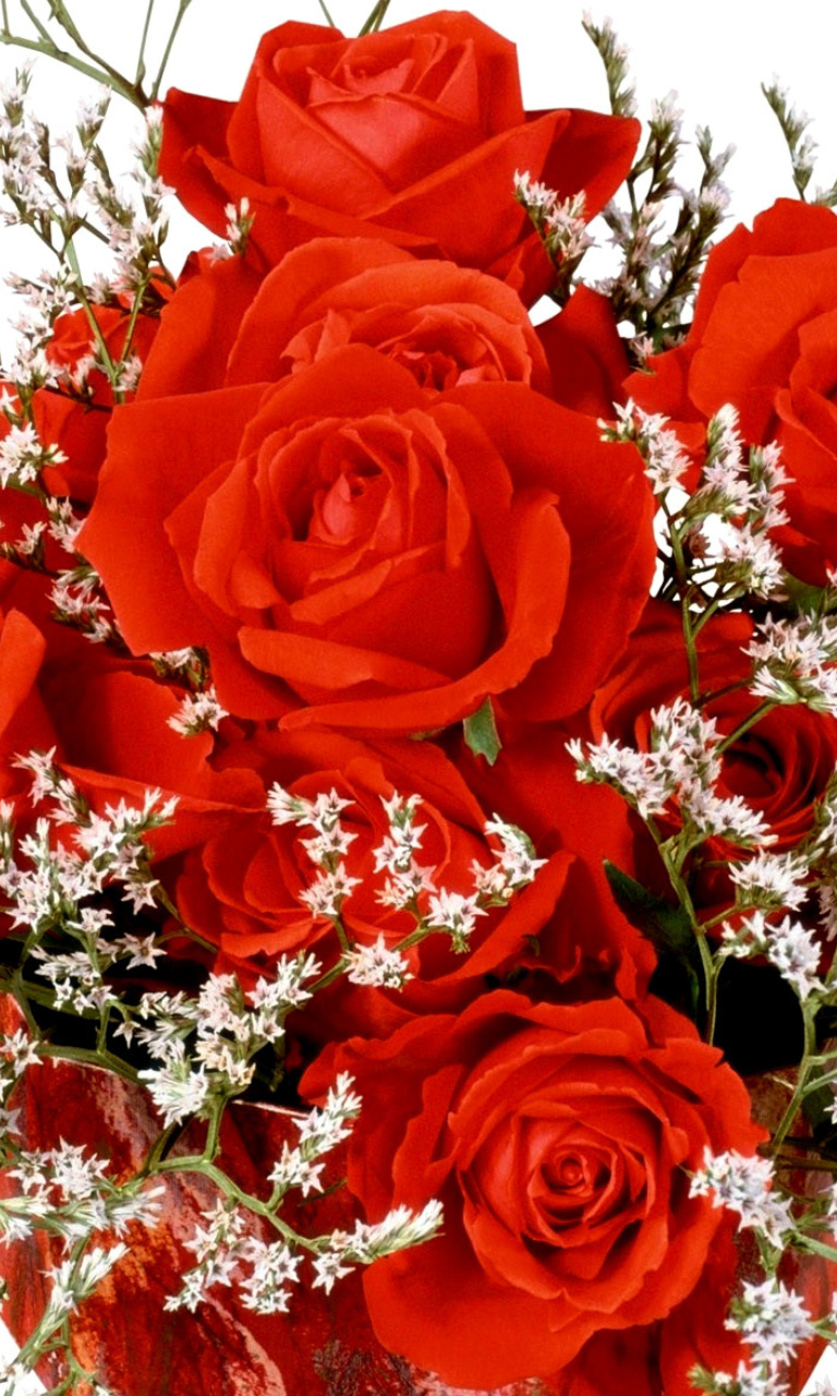 Das Roses Bouquet Wallpaper 768x1280