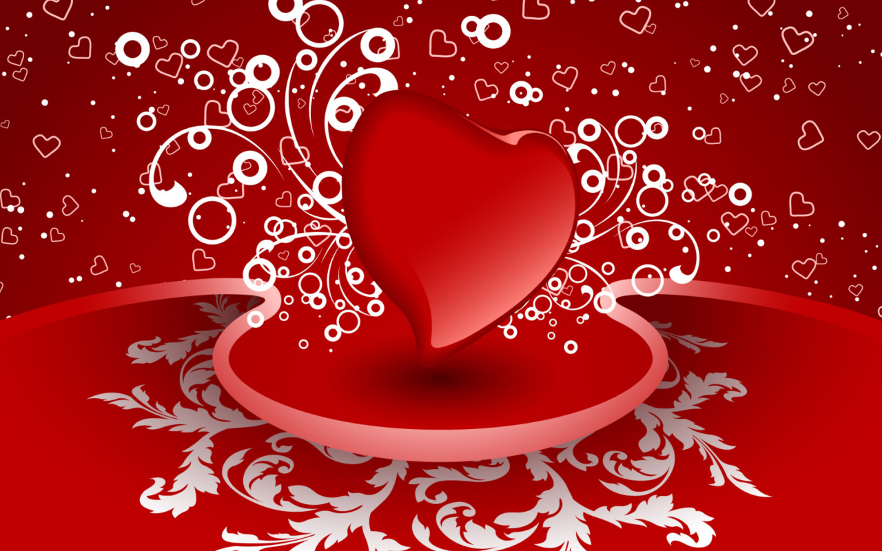 Das Valentine Heart Wallpaper 1280x800