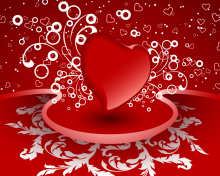 Das Valentine Heart Wallpaper 220x176