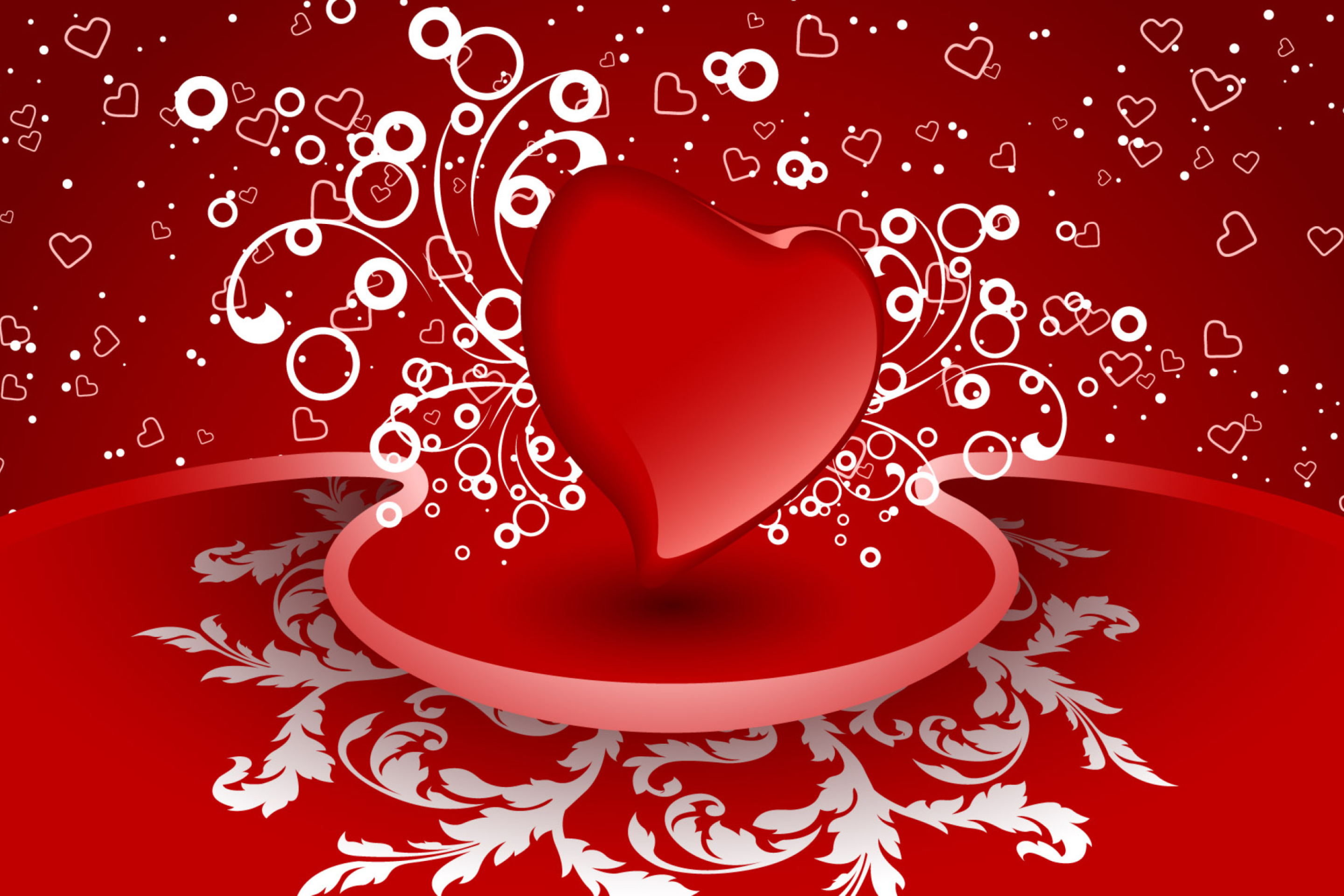 Das Valentine Heart Wallpaper 2880x1920
