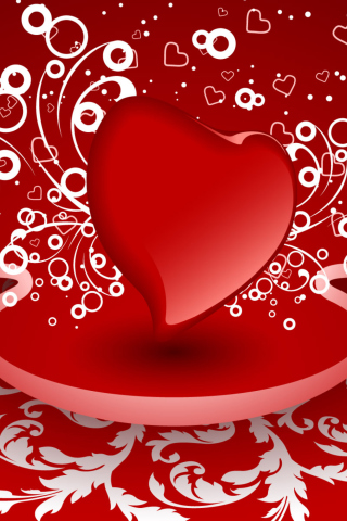 Das Valentine Heart Wallpaper 320x480