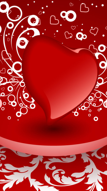 Das Valentine Heart Wallpaper 360x640