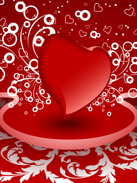 Sfondi Valentine Heart 480x640