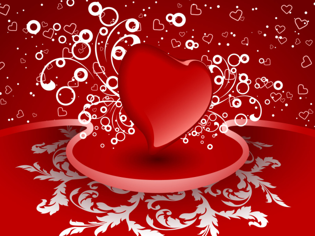 Das Valentine Heart Wallpaper 640x480