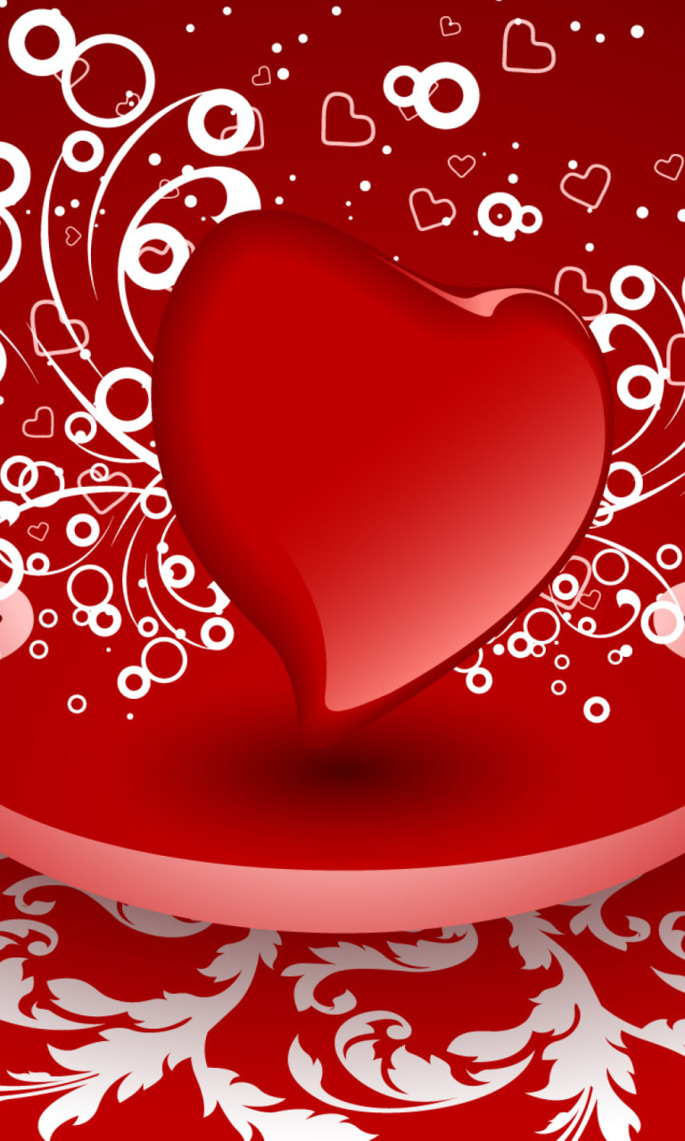 Sfondi Valentine Heart 768x1280