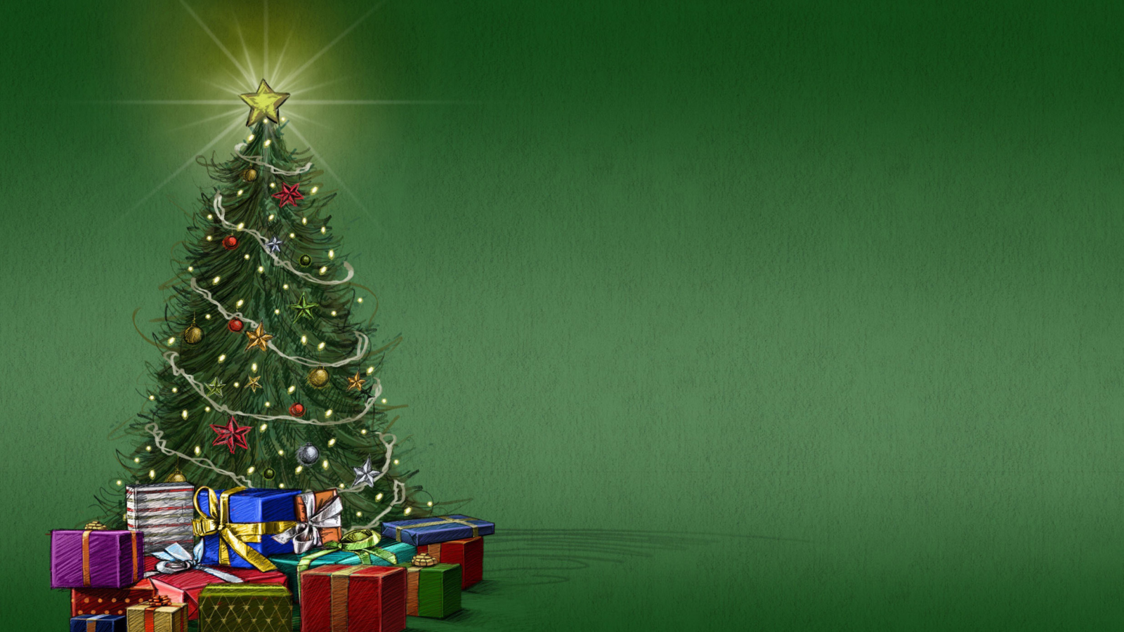 Das Christmas Tree Wallpaper 1600x900