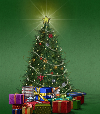 Christmas Tree Background for Nokia C1-01