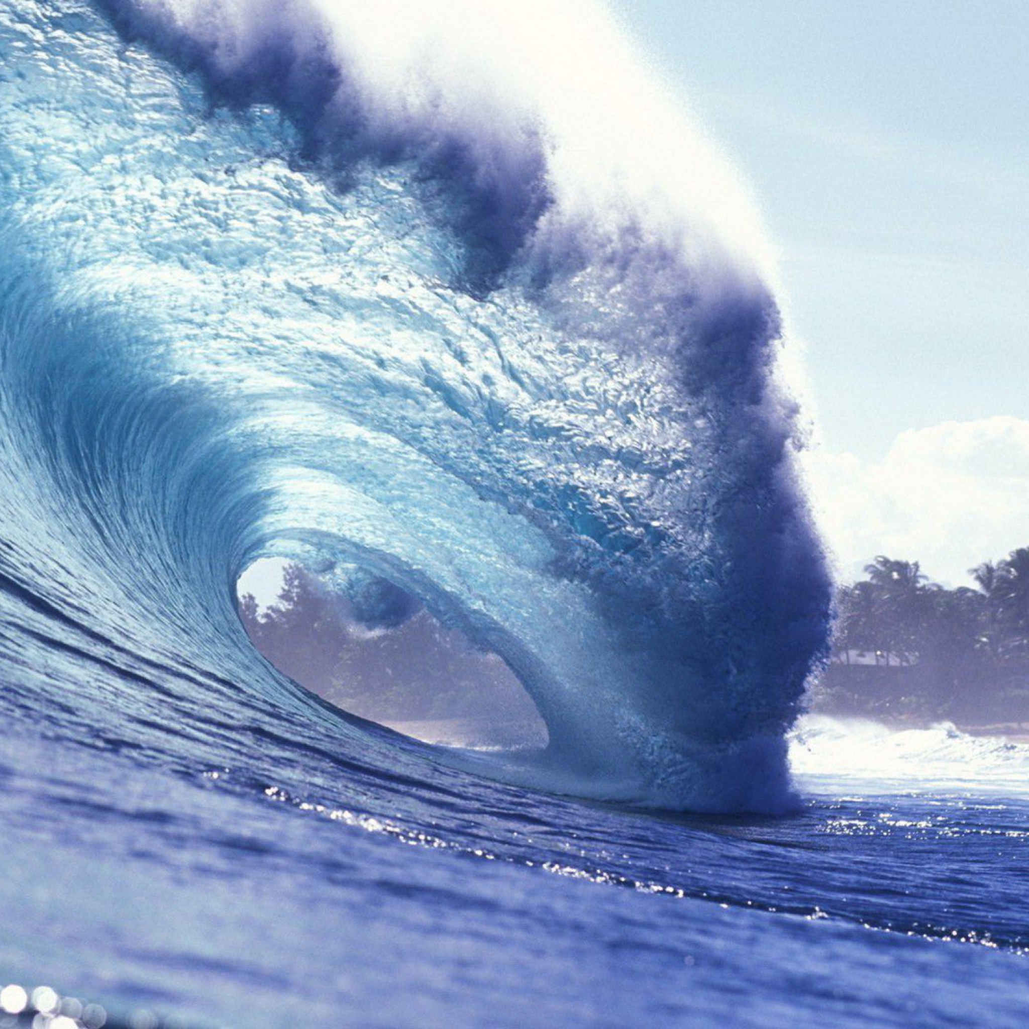 Sfondi Blue Ocean Wave 2048x2048