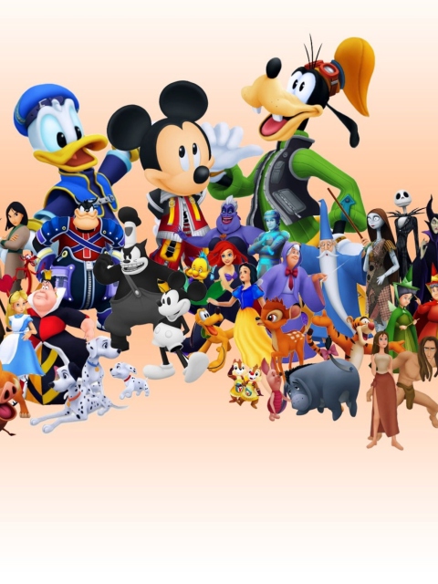 Fondo de pantalla Disney Family 480x640
