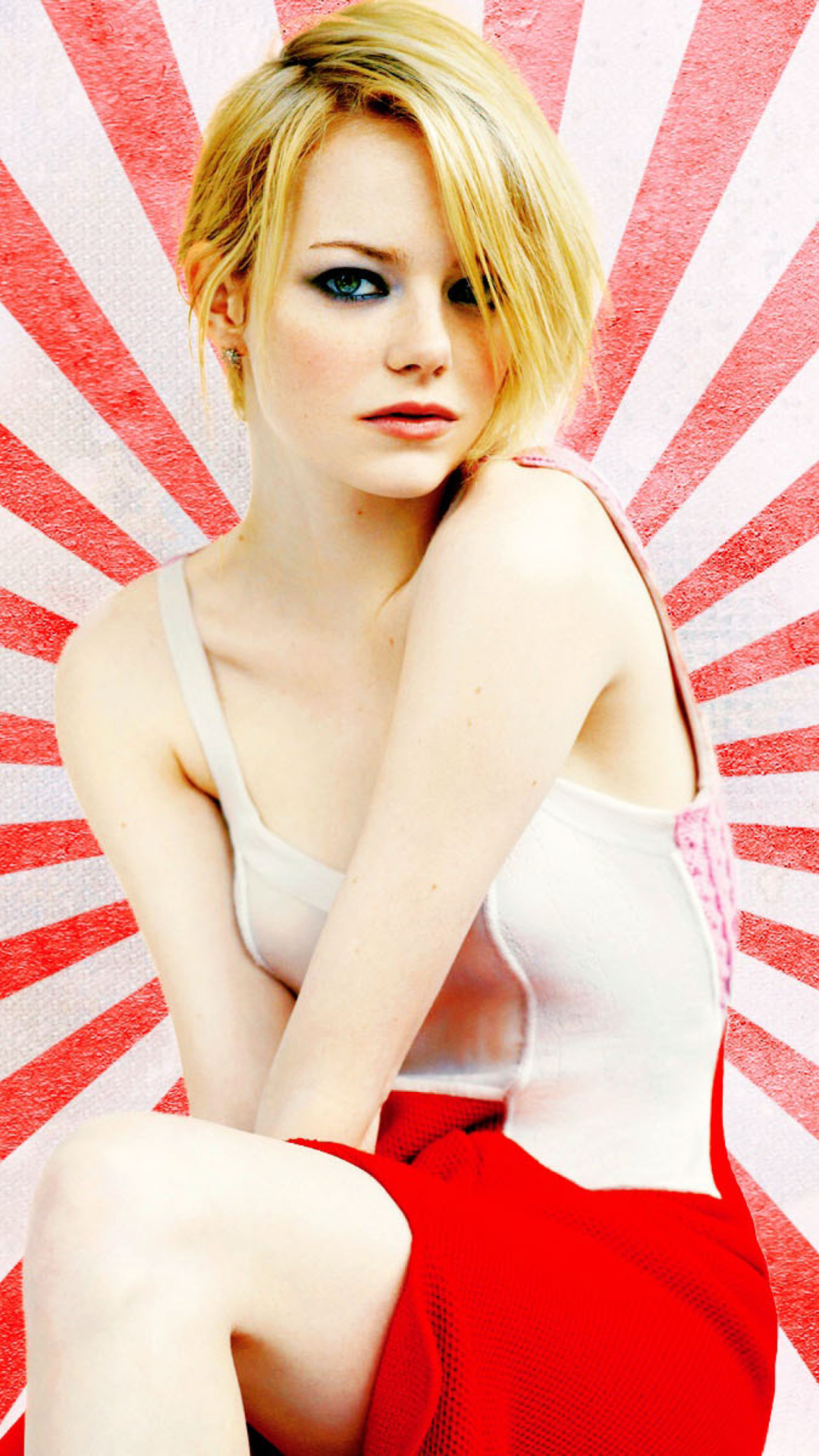 Emma Stone Blonde wallpaper 1080x1920