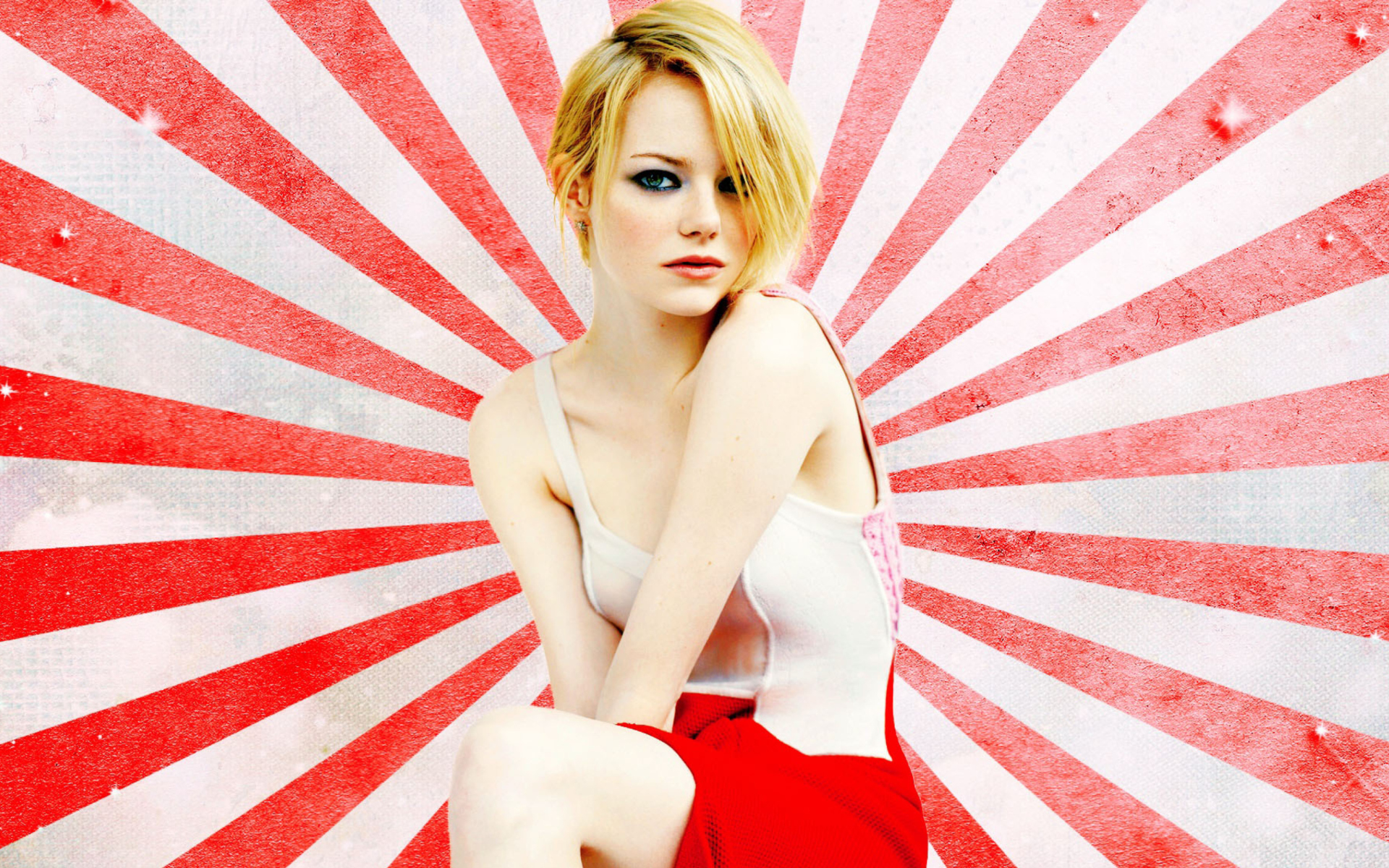 Обои Emma Stone Blonde 1920x1200