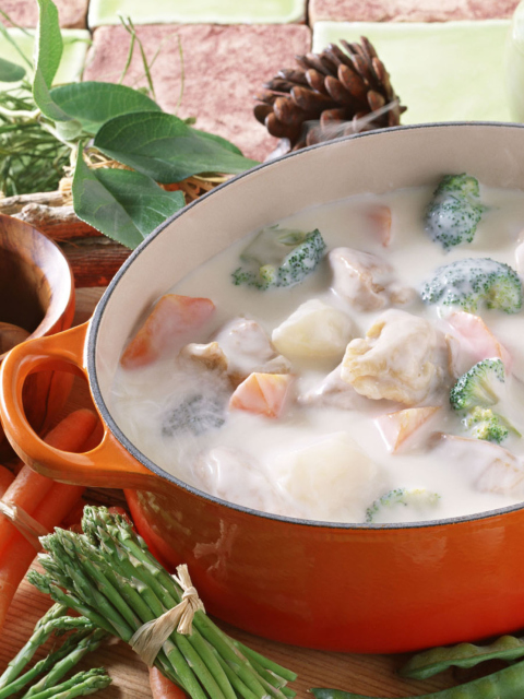 Sfondi Cream Stew 480x640