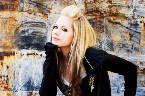 Fondo de pantalla Avril Lavigne 480x320