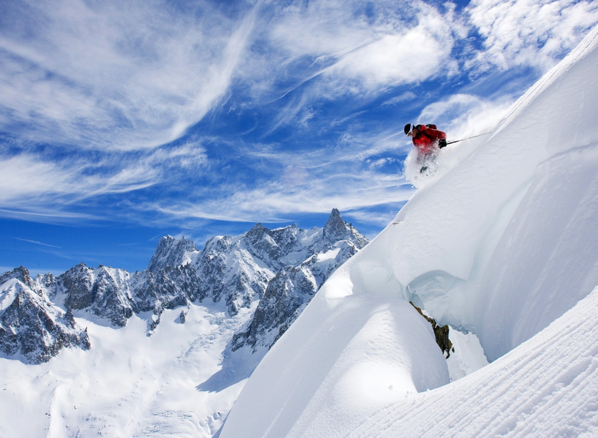 Skiing In France wallpaper 1920x1408