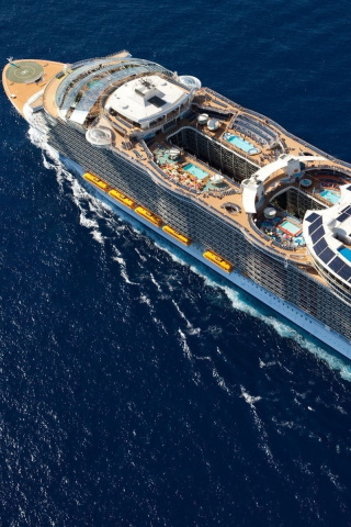 Fondo de pantalla Allure of the Seas Cruise Ship 320x480