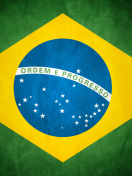 Das Brazil Flag Wallpaper 132x176