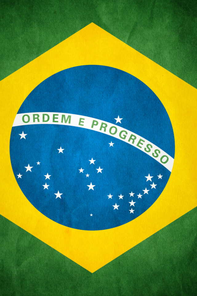 Обои Brazil Flag 640x960