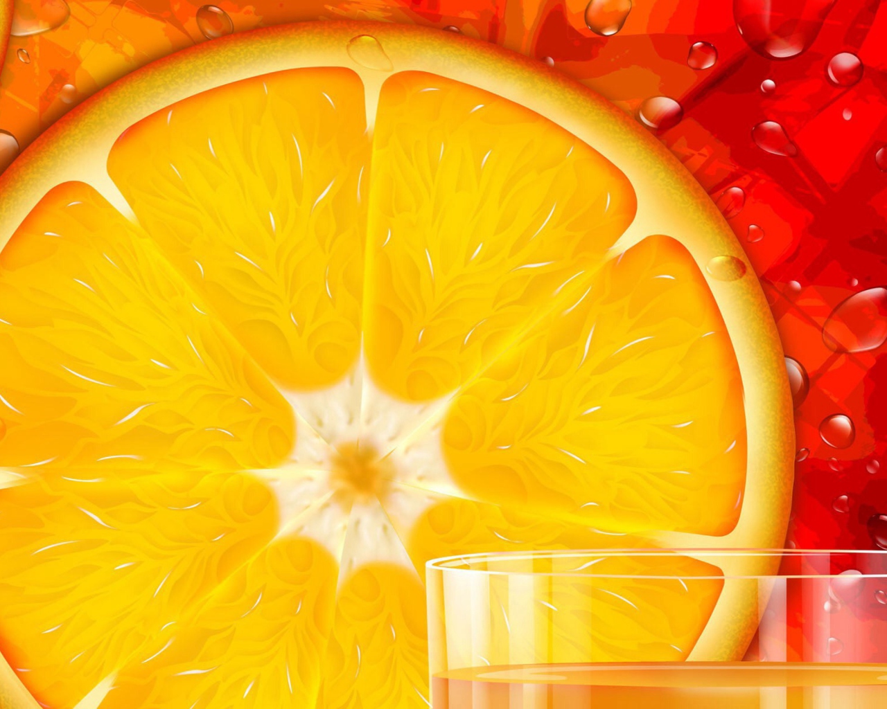 Juicy Orange wallpaper 1280x1024