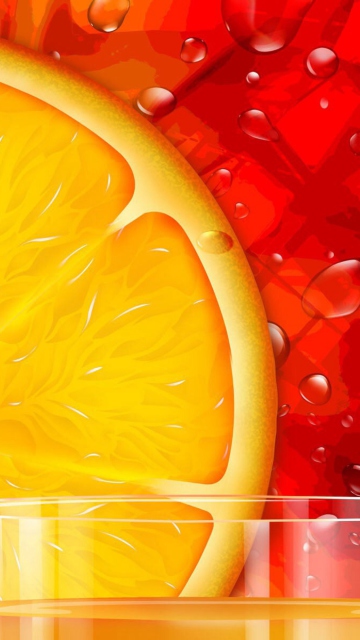 Juicy Orange wallpaper 360x640