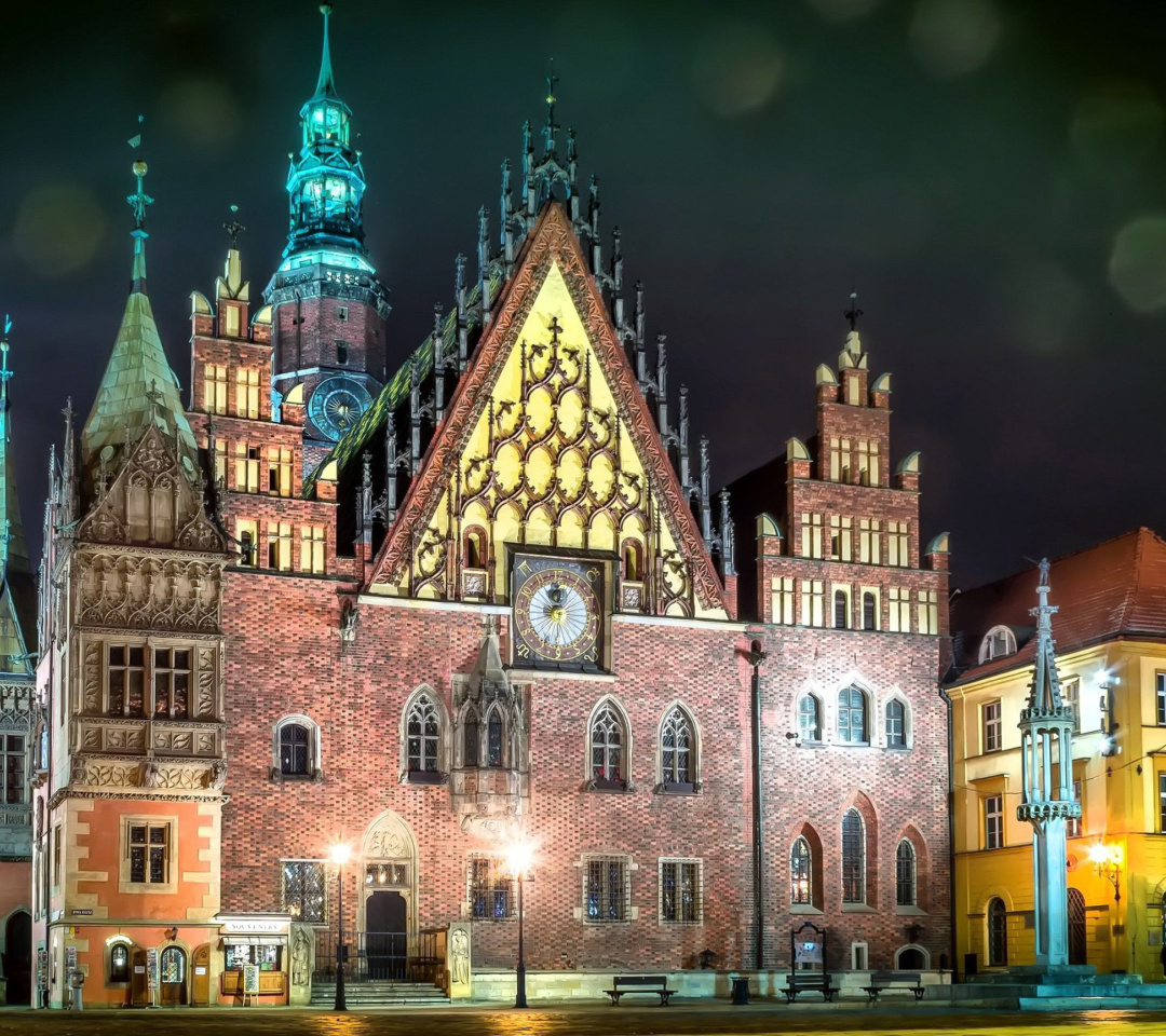 Wroclaw Town Hall wallpaper 1080x960