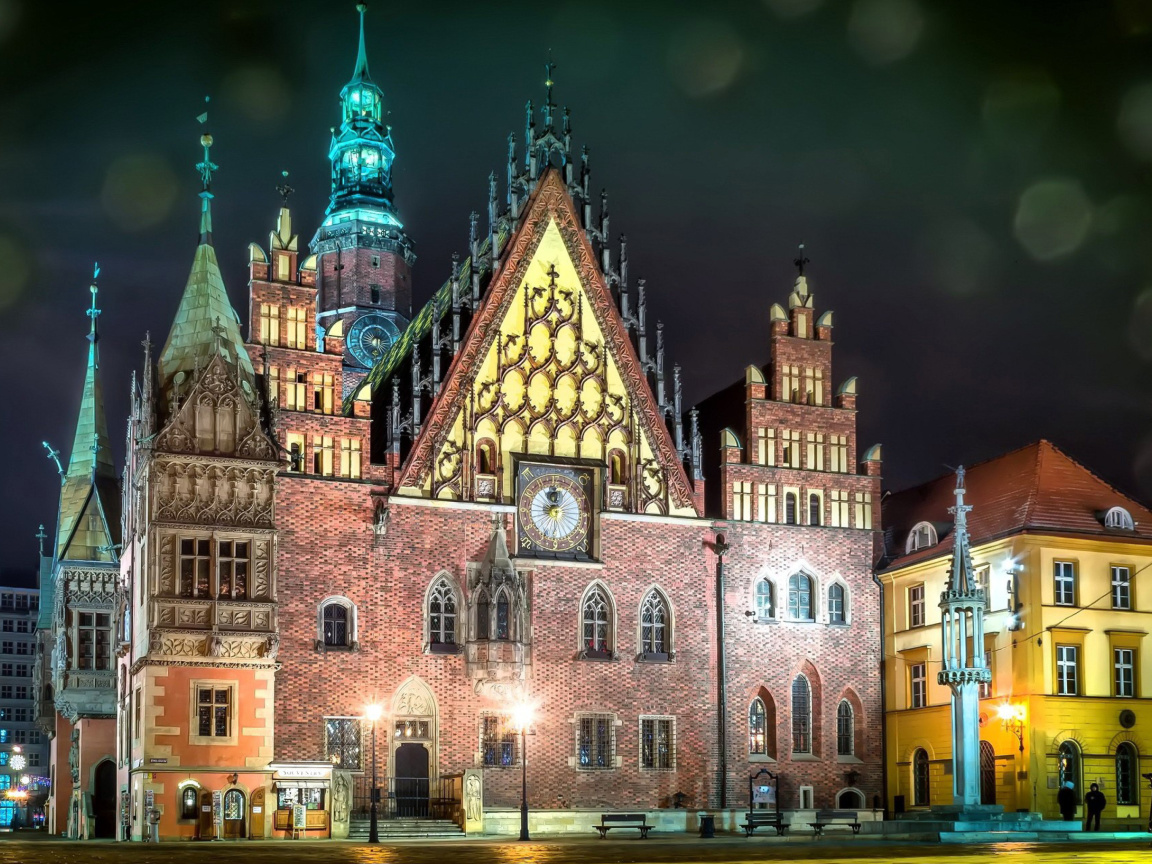 Wroclaw Town Hall wallpaper 1152x864