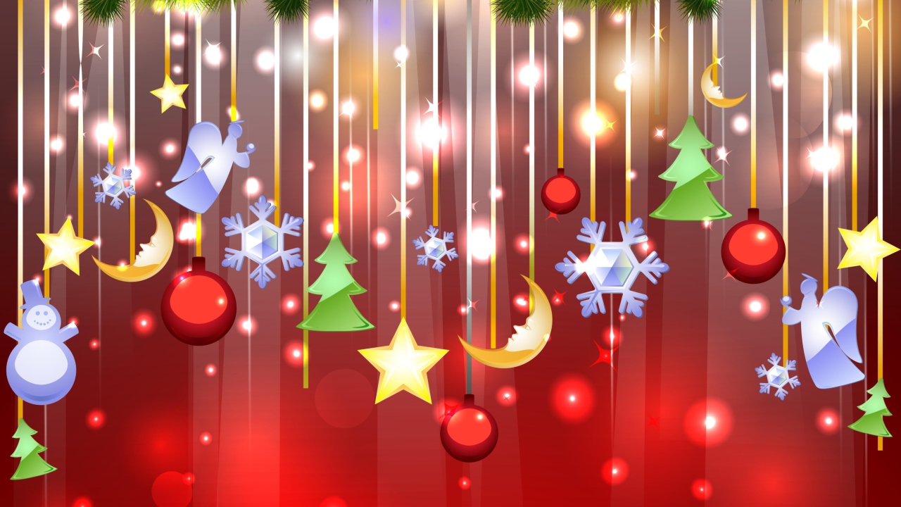 Christmas Decorations wallpaper 1280x720