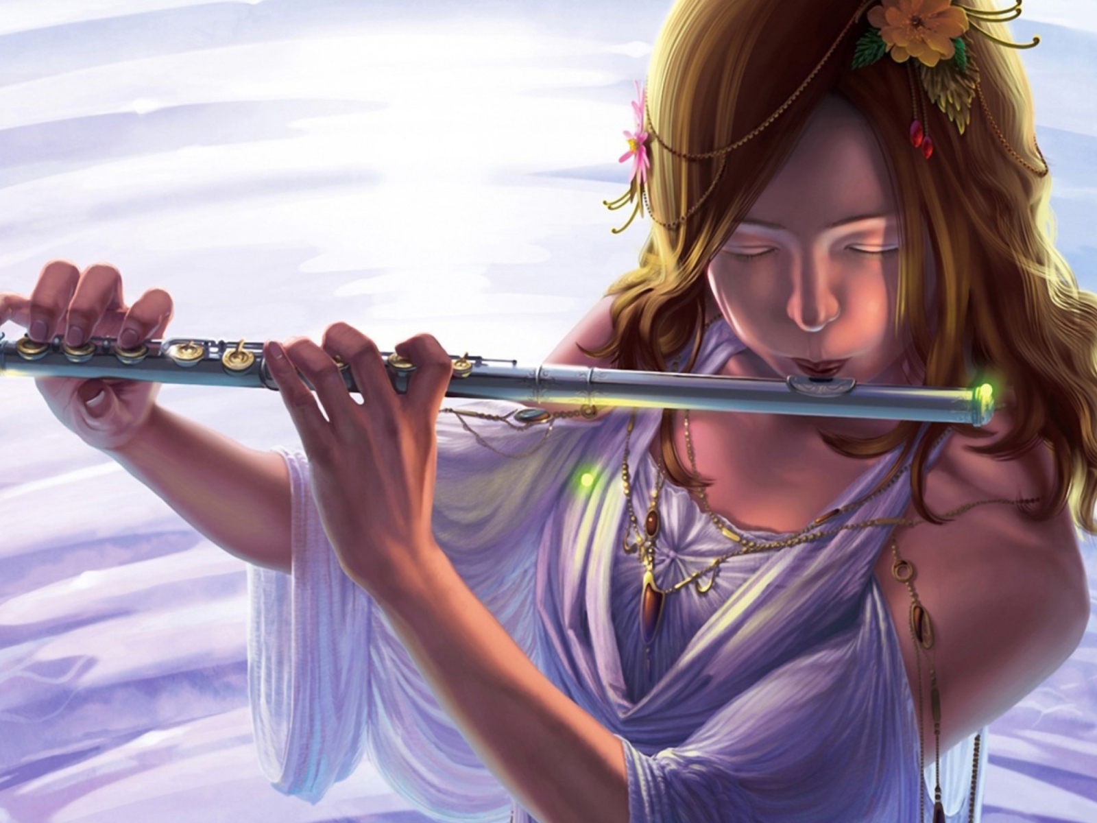 Screenshot №1 pro téma Musical Instrument Flute 1600x1200