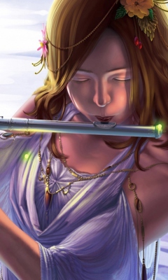 Musical Instrument Flute wallpaper 240x400