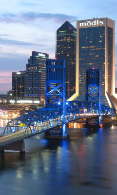 Fondo de pantalla Jacksonville Evening 240x400