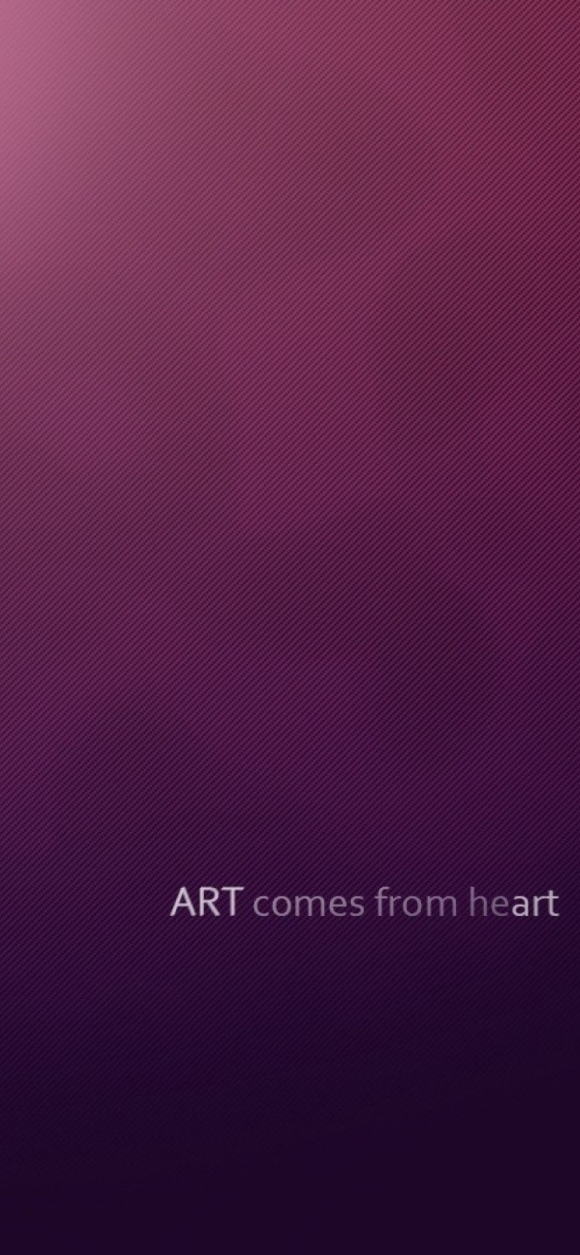 Simple Texture, Art comes from Heart wallpaper 1170x2532