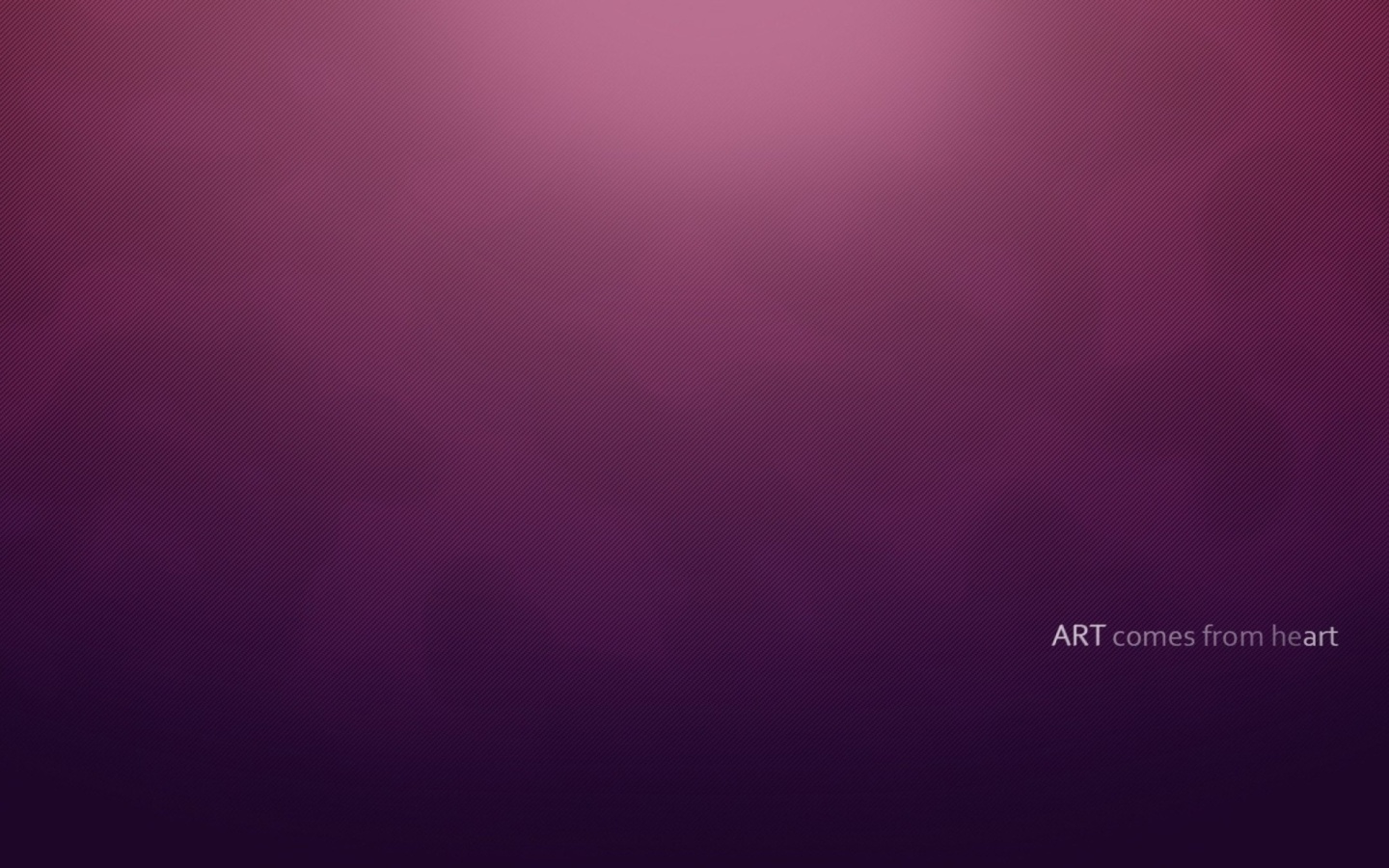 Simple Texture, Art comes from Heart wallpaper 1440x900