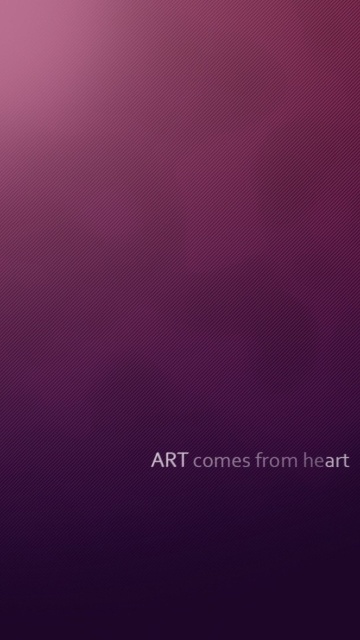 Das Simple Texture, Art comes from Heart Wallpaper 360x640