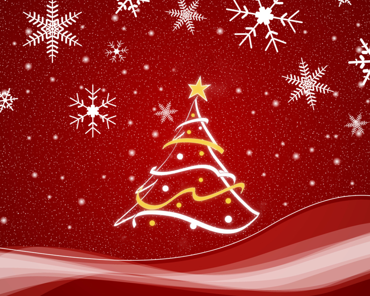 Das Christmas Tree Wallpaper 1280x1024