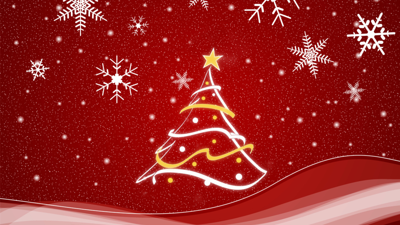 Das Christmas Tree Wallpaper 1280x720