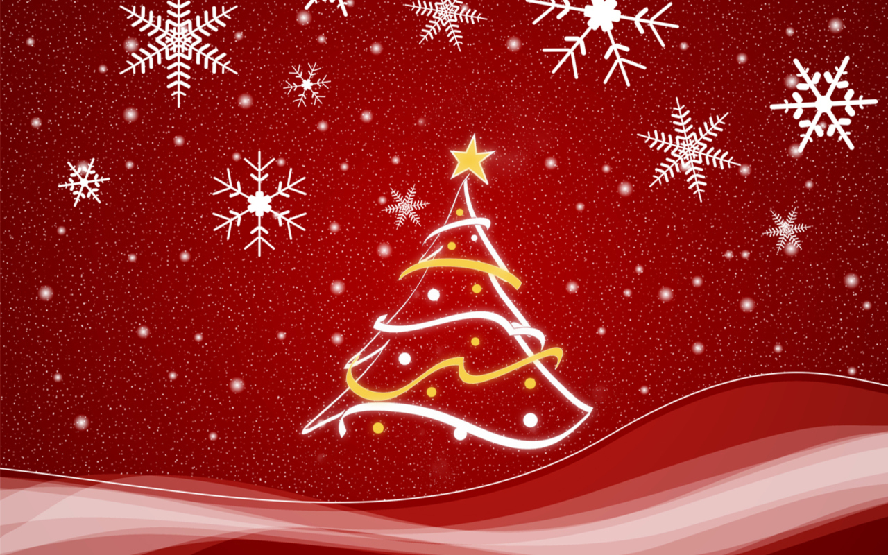 Das Christmas Tree Wallpaper 1280x800