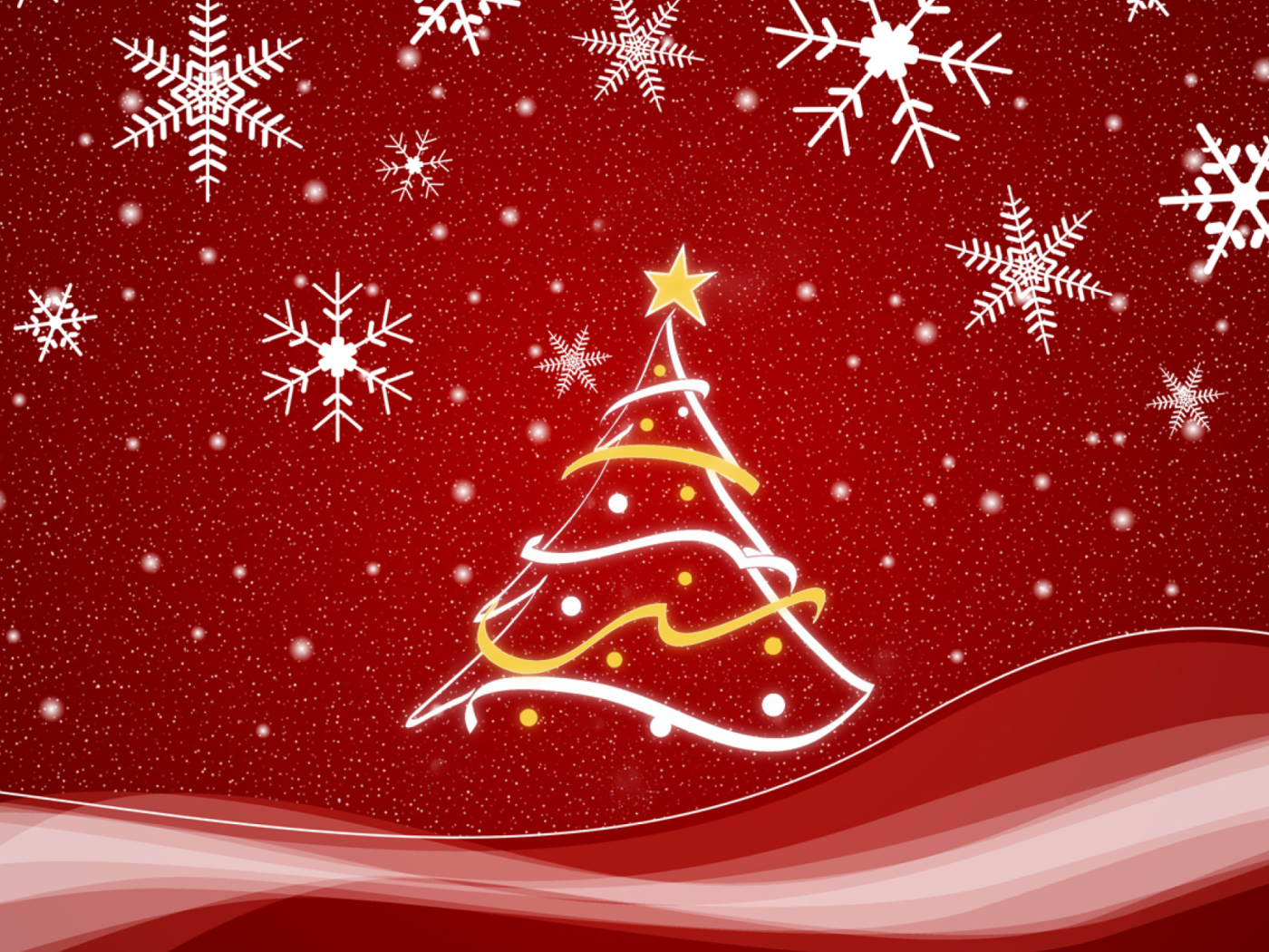 Обои Christmas Tree 1400x1050