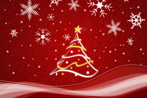 Screenshot №1 pro téma Christmas Tree 480x320