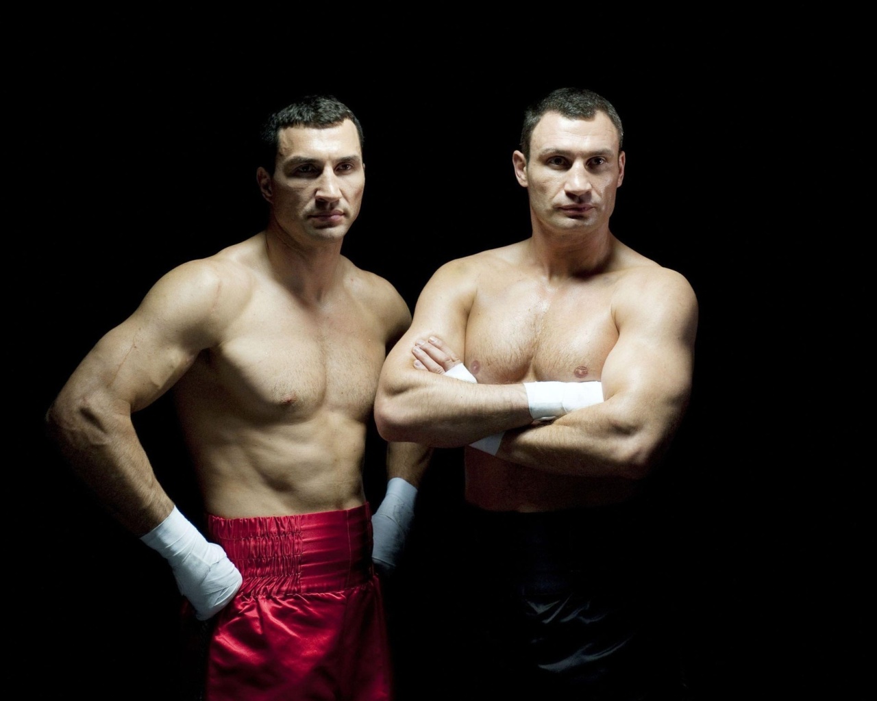 Fondo de pantalla Klitschko brothers Wladimir and Vitali 1280x1024