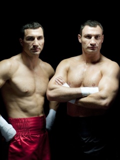 Sfondi Klitschko brothers Wladimir and Vitali 240x320
