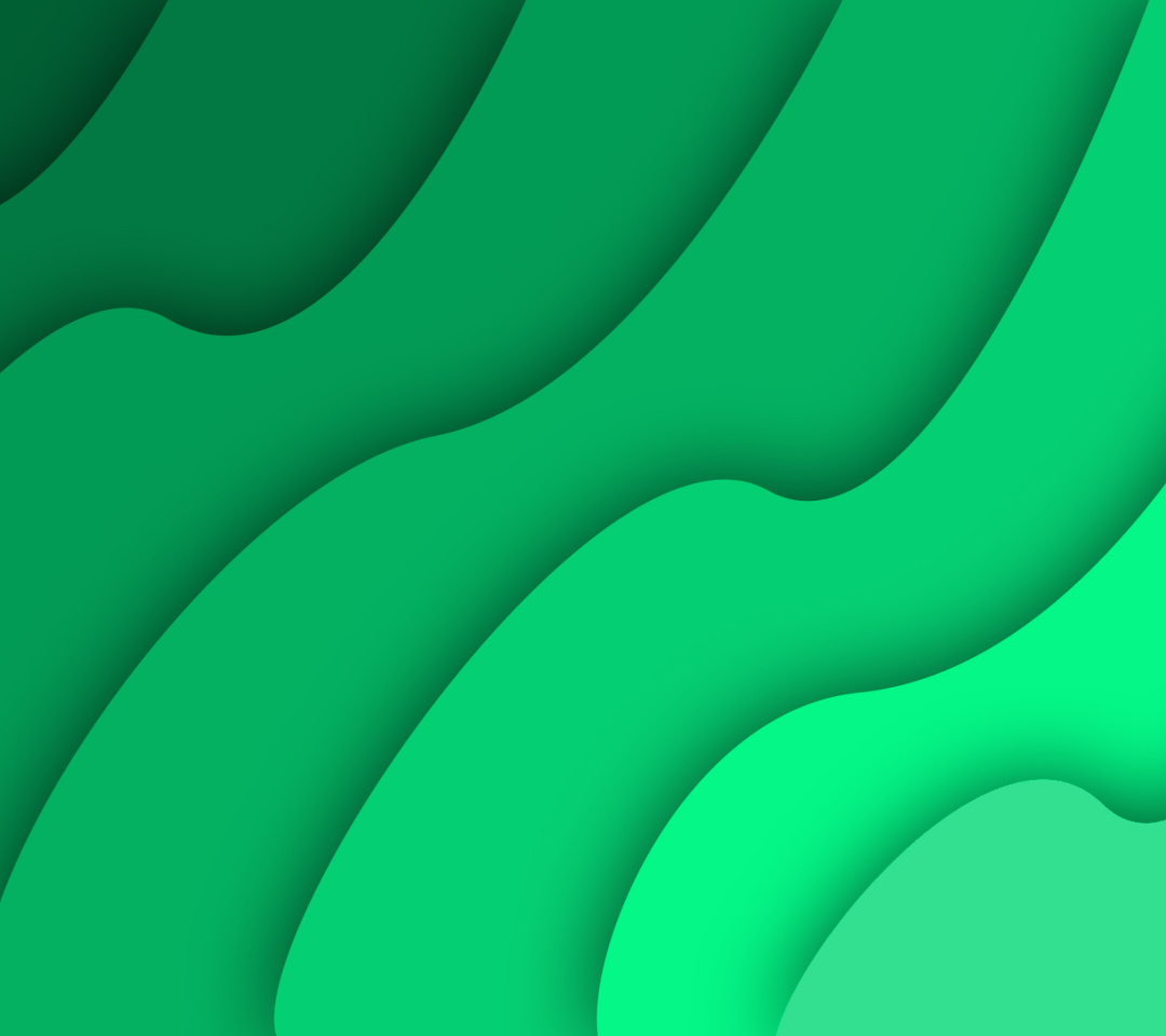 Green Waves wallpaper 1080x960