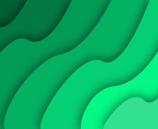 Green Waves wallpaper 176x144