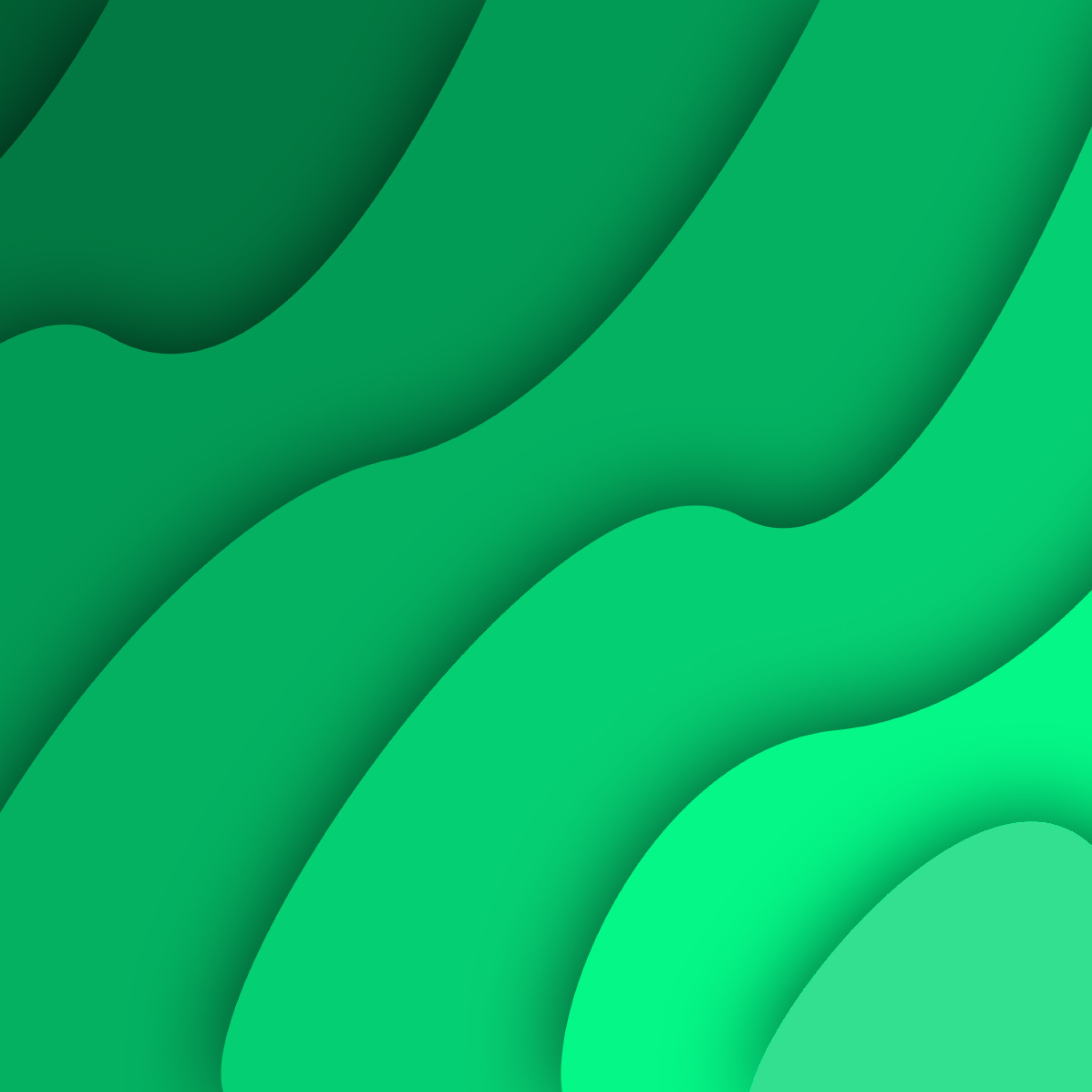 Green Waves wallpaper 2048x2048