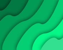 Das Green Waves Wallpaper 220x176