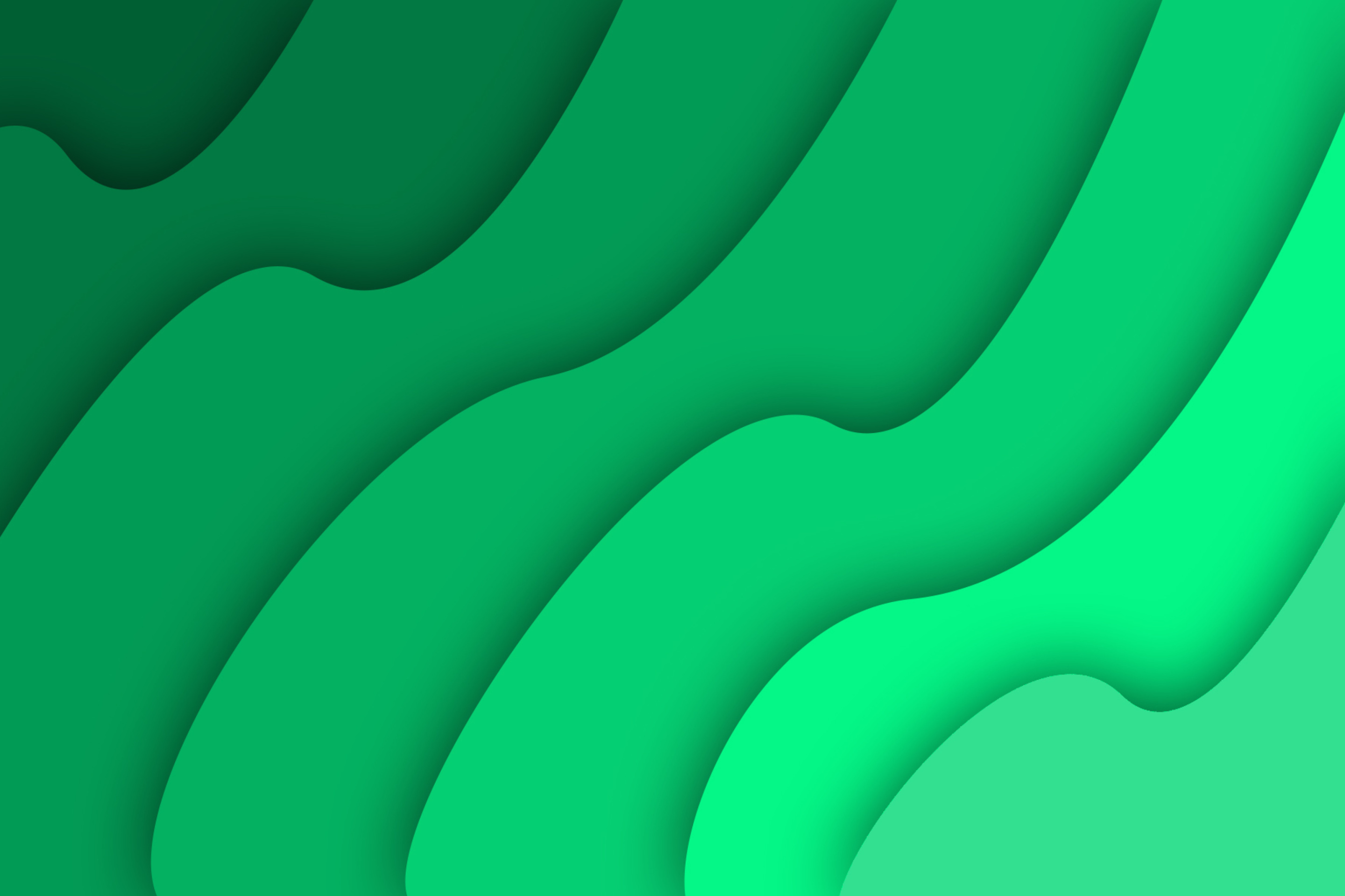 Green Waves wallpaper 2880x1920