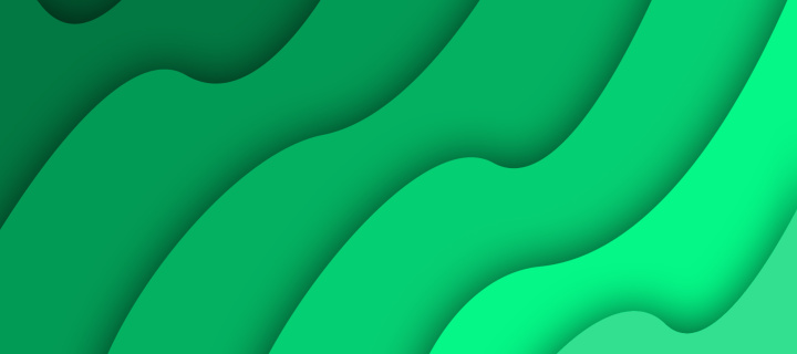 Das Green Waves Wallpaper 720x320