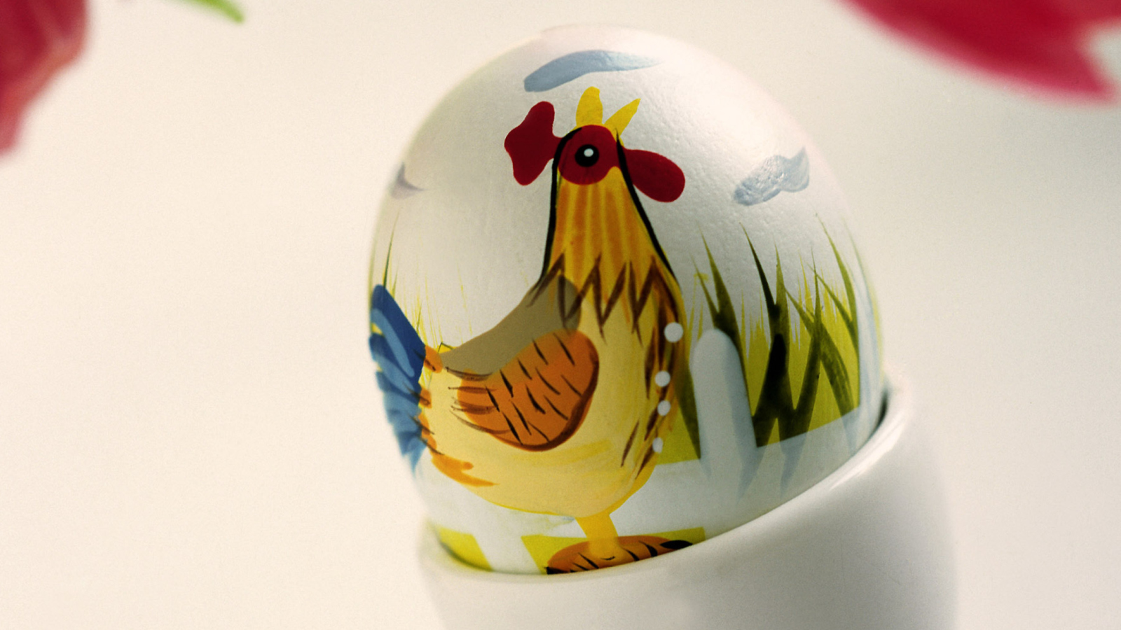 Easter Egg With A Beautiful Motif wallpaper 1600x900