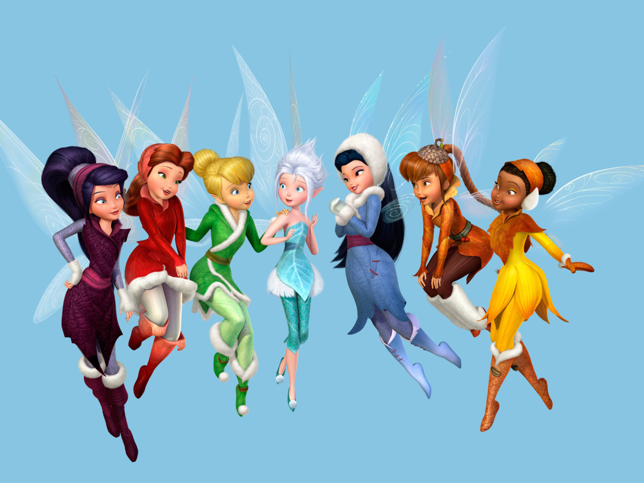 Das Tinkerbell and the Mysterious Winter Woods Wallpaper 1280x960
