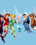 Das Tinkerbell and the Mysterious Winter Woods Wallpaper 128x160