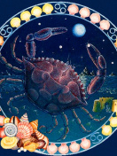 Das Cancer Zodiac Wallpaper 132x176